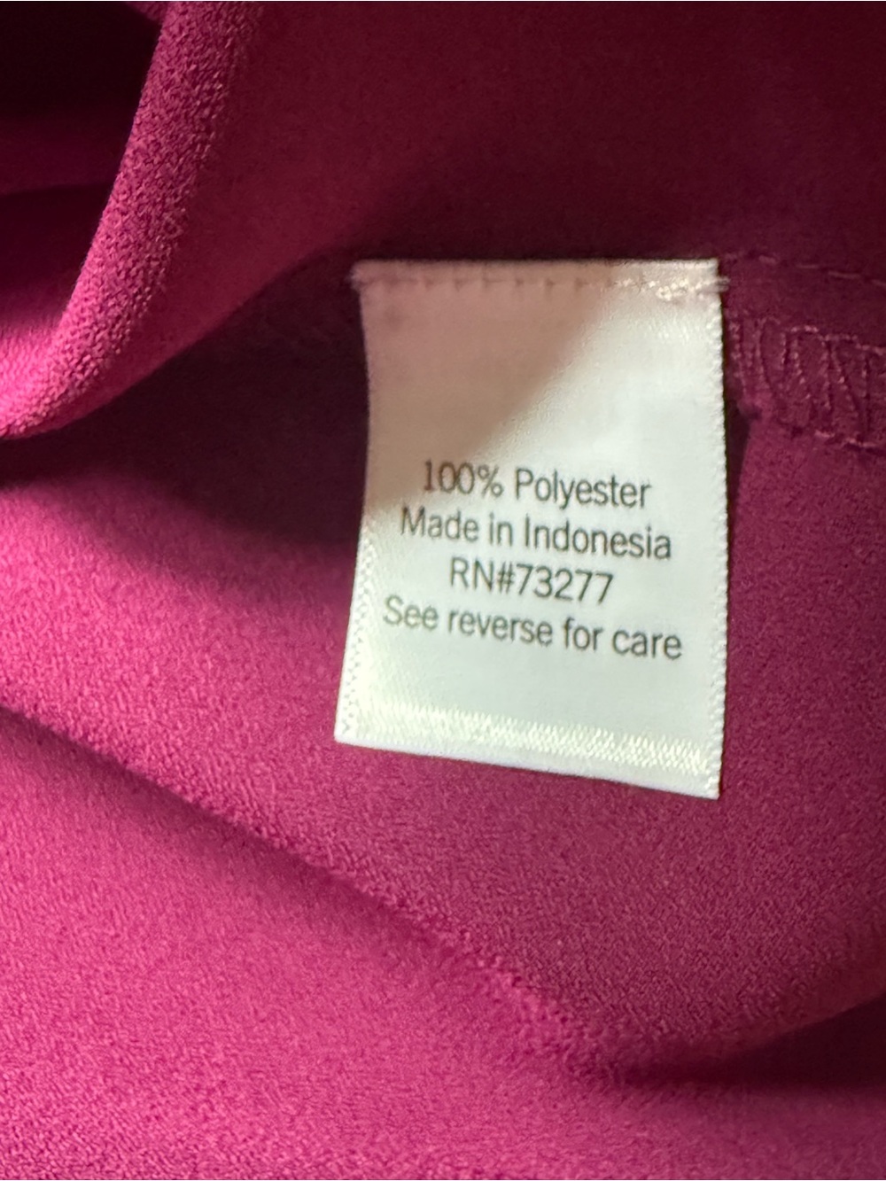 Nine West Pleated Magenta Women’s Blouse - Picture 5 of 6